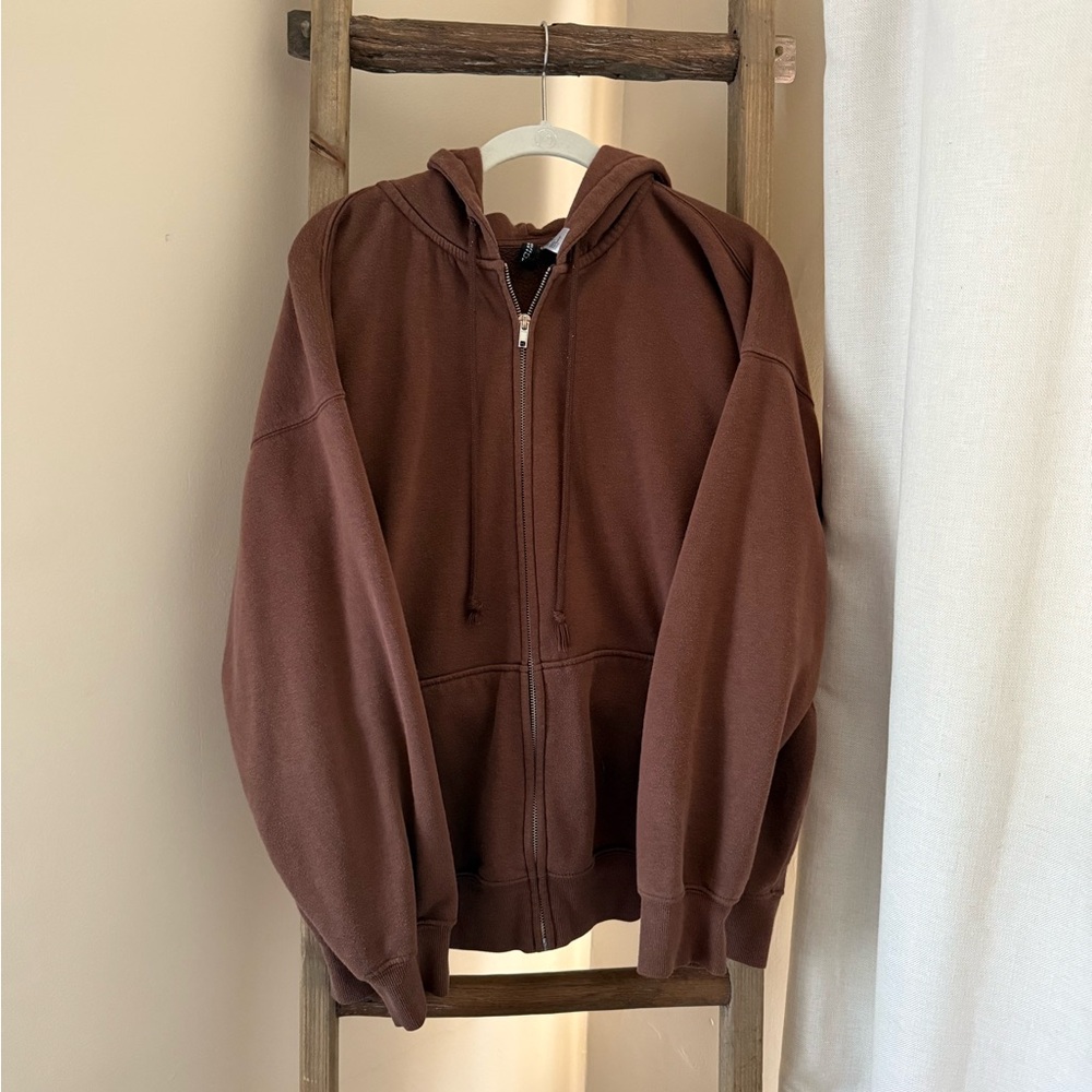 Brown Zip- Up Jacket